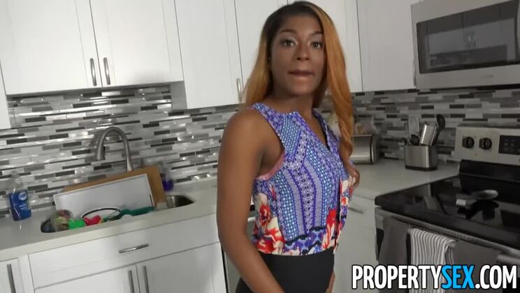 PropertySex - Homebuyer fucks naughty agent with big natural tits