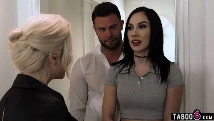 MILF and Hubby Interview New Caretaker for Intimate Role