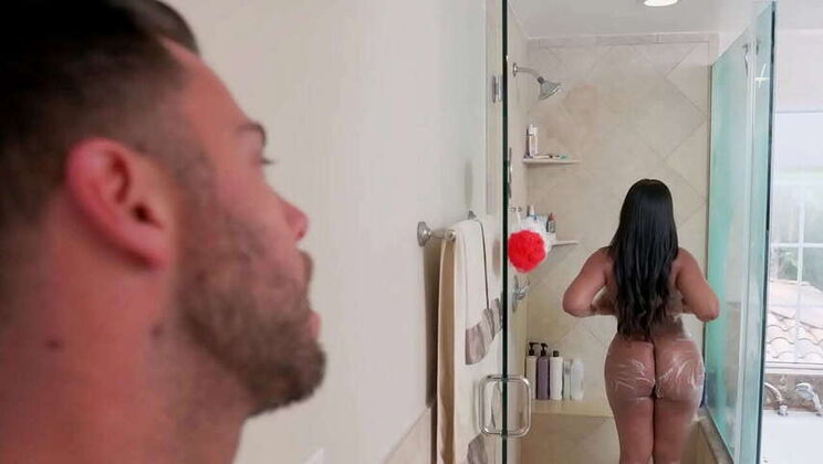 Seth Gamble's Quest for Brown Sugar: Curvy Ebony Aryana Adin