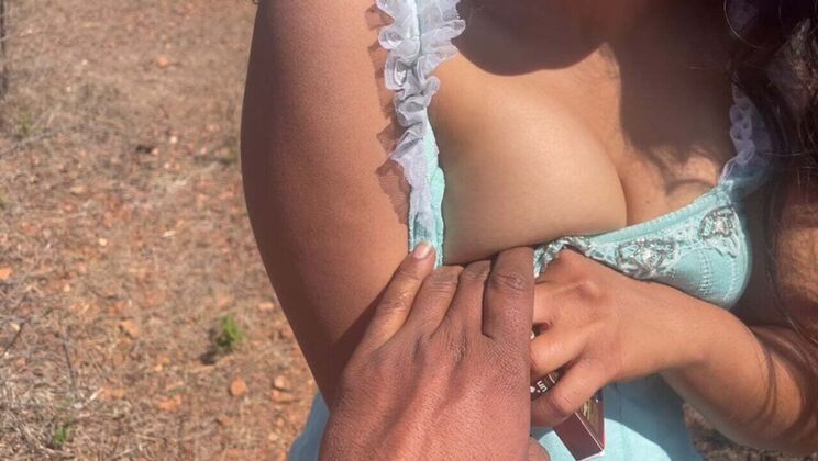 Indian GF Fucked Hard in Jungle on Valentine's Day - Big Boobs Teen Fucking Rough