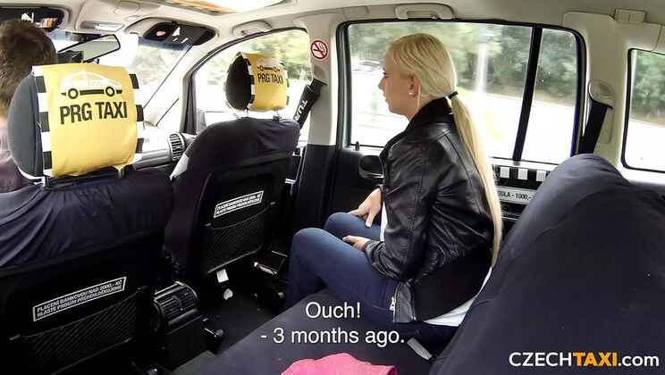 Hot Blonde Teen Squirts in Taxi - Public Sex with Steve Q