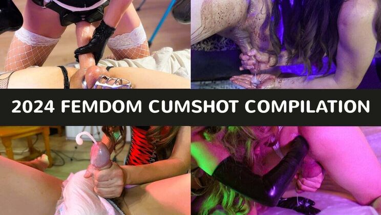 2024 Femdom Strapon Pegging & Cumshot Compilation - Amateur Sissy Humiliation