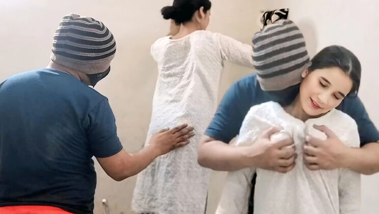 Indian Maid Cleaning Gets Rough Doggy Style Fuck By Boss - Tight Pussy Desi Sex