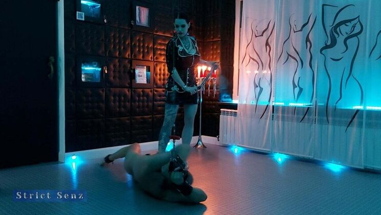 Hot German Femdom Alessa Milano Hard Whipping & Hanging BDSM