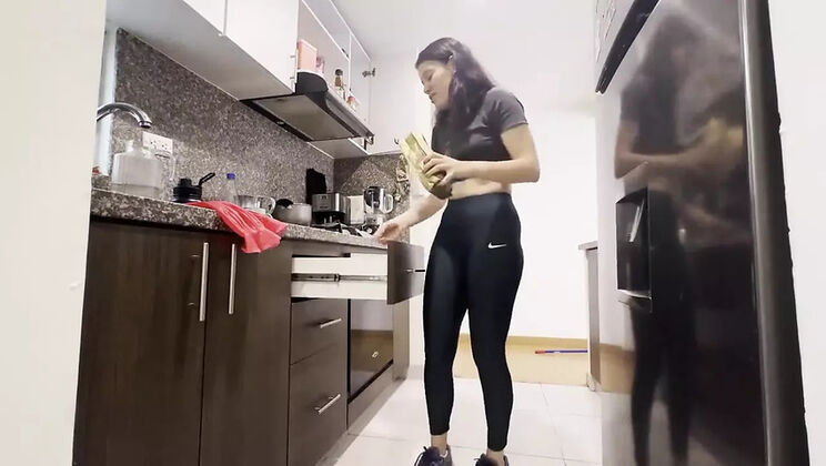 Hot Latina Stepsister Helps Me Wash Clothes - Lesbian Pussy Eating & Dirty Fun