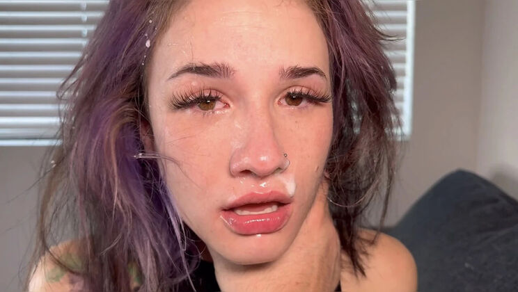 95lb Tiny Amateur Ally Gets Rough Face Fuck & Tight Pussy Pounded Hard