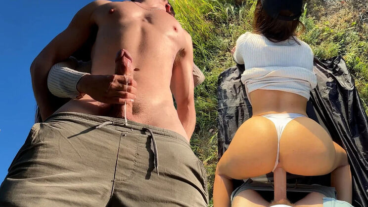 Hot Latina Fucks on Hiking Trail - Public Outdoor Sex with Big Booty Brunette