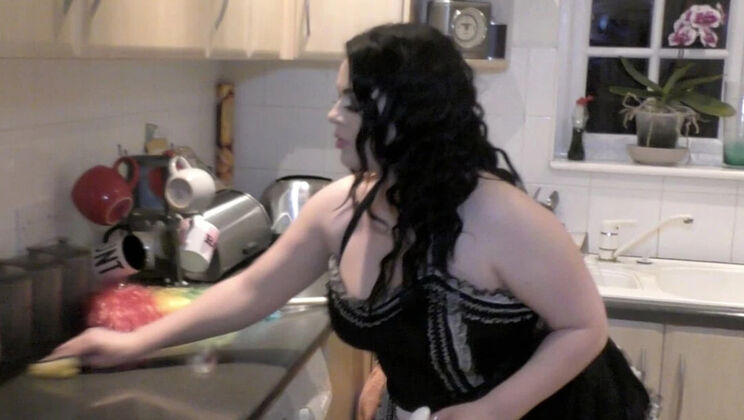 British Maid CataliaValentineXXX Sucks Cock Hard to Keep Her Job