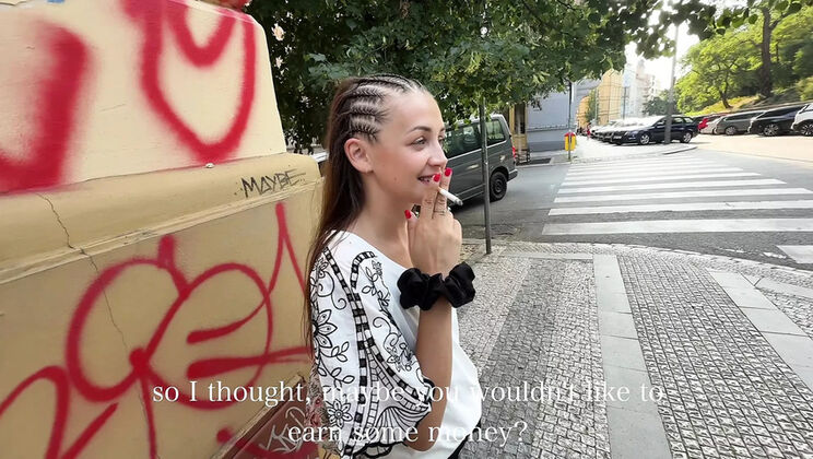Czech Brunette Lola Desire Gets Picked Up & Fucked Hard in Public - Amateur Pickup Sex