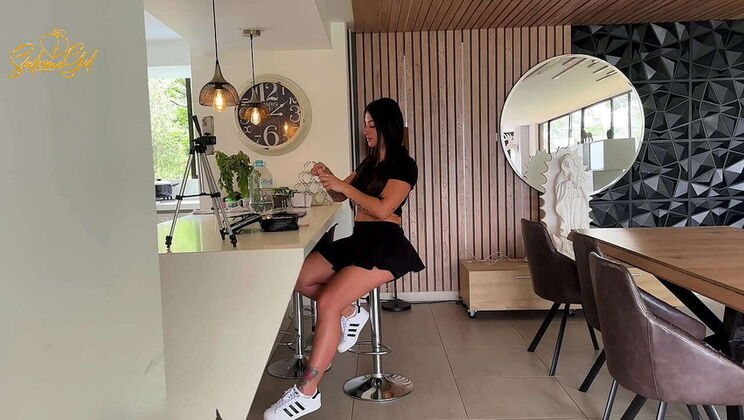 Salome Gil Fucked Hard by Tattooed Spaniard in Her House - Big Cock, Big Booty, Cum in Mouth