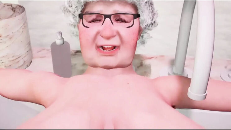 80 Year Old Fat Granny with Huge Natural Tits Fucks Young 23 Year Old Man - Anal & Blowjob